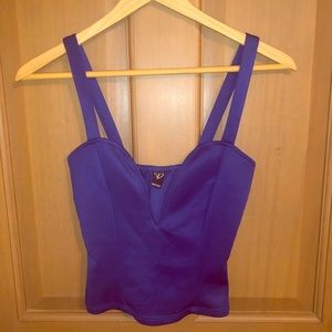 Windsor blue crop top